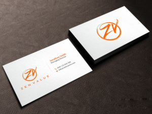 Business Card Design by Creations Box 2015 for ZEN VALUE | Design: #12593727