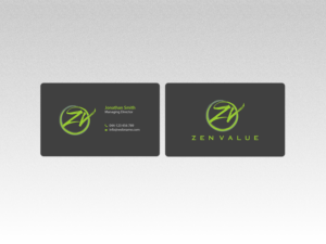 Business Card Design by Creations Box 2015 for ZEN VALUE | Design: #12593729