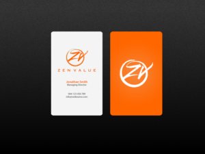 Business Card Design by Creations Box 2015 for ZEN VALUE | Design: #12593734