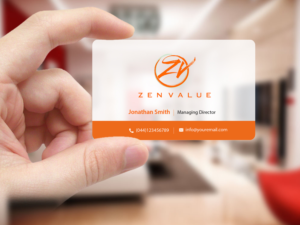 Business Card Design by Creations Box 2015 for ZEN VALUE | Design: #12593745