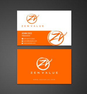 Business Card Design by Brand aid for ZEN VALUE | Design: #12587232