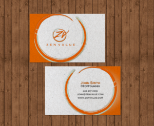 Design de Carte de Visite par chandrayaan.creative pour ZEN VALUE | Design : #12619039