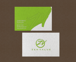 Design de Carte de Visite par chandrayaan.creative pour ZEN VALUE | Design : #12619044