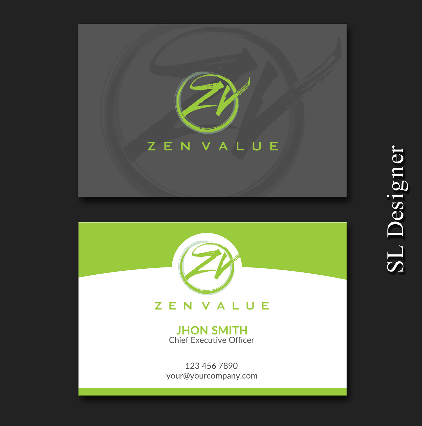 Business Card Design by SL Designer for ZEN VALUE | Design #12584426
