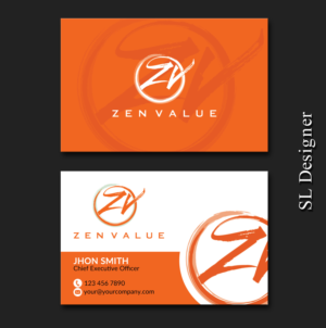 Design de Carte de Visite par SL Designer pour ZEN VALUE | Design : #12584463