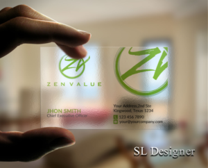 Business Card Design by SL Designer for ZEN VALUE | Design: #12584466