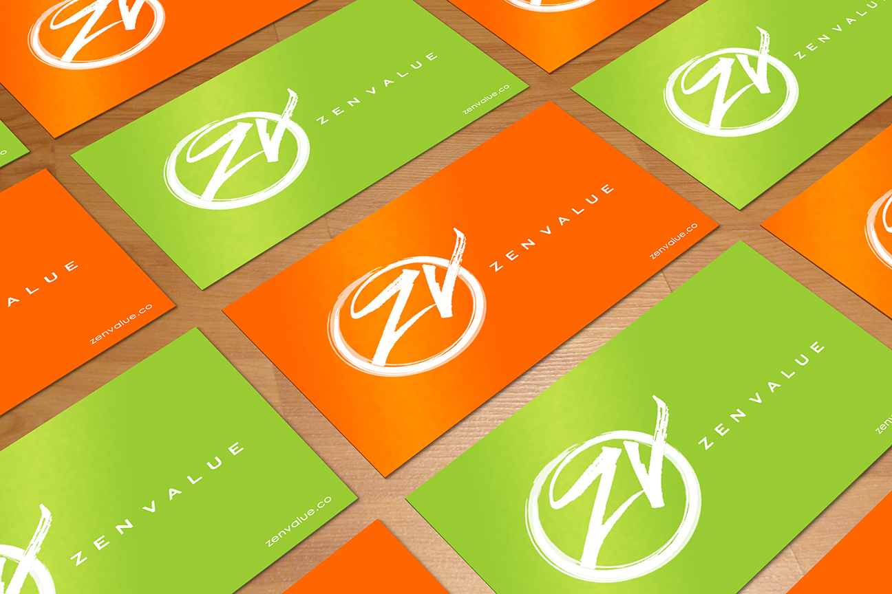 Business Card Design by daredevilarsalan for ZEN VALUE | Design #12583239