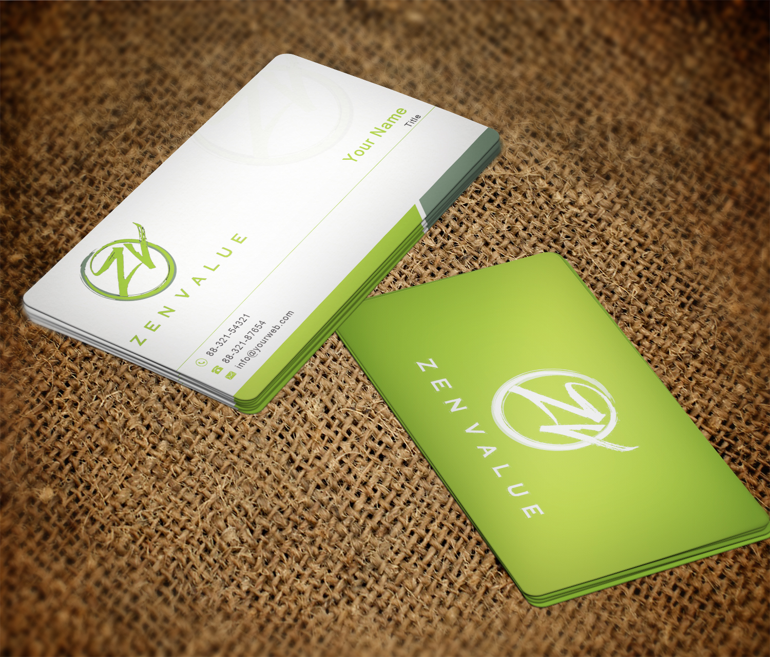 Business Card Design by Imagine Box for ZEN VALUE | Design #12646442