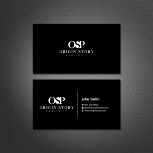 Business Card Design by Dezero for Origin Story Publicity, LLC | Design: #12599604