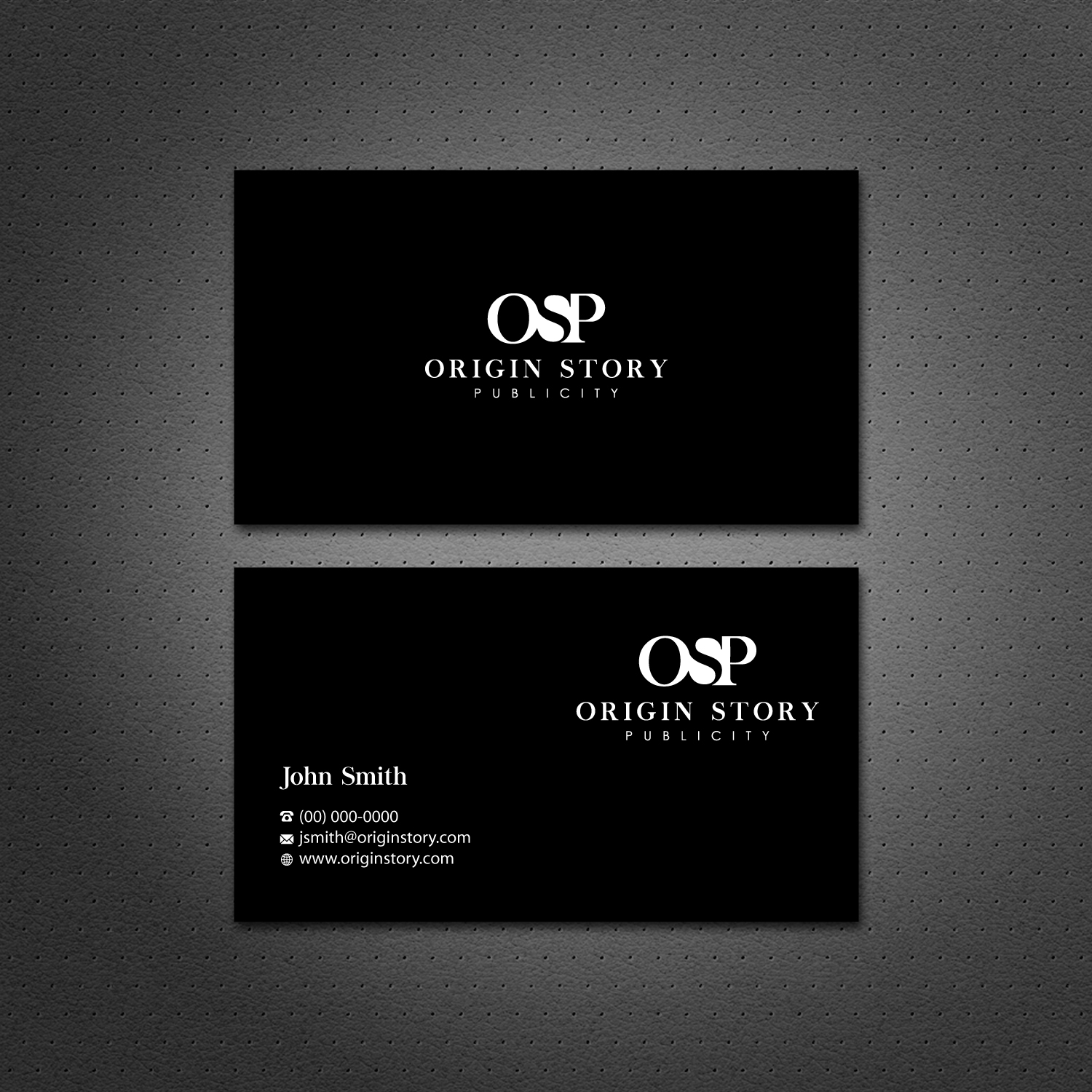Business Card Design by Dezero for Origin Story Publicity, LLC | Design #12599605