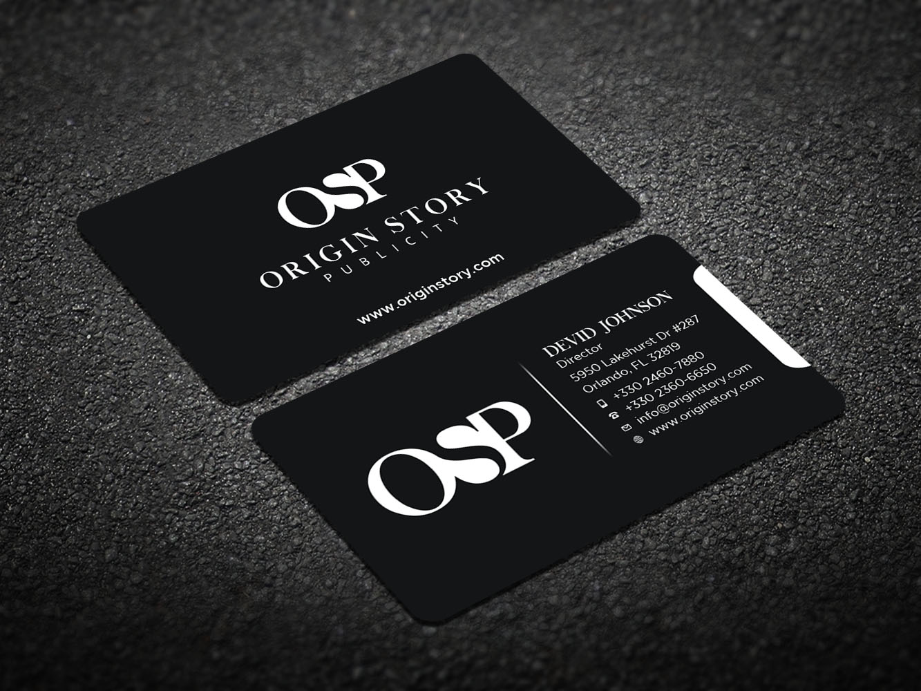 Business Card Design by Verified artistry (Design garden) for Origin Story Publicity, LLC | Design #12596966
