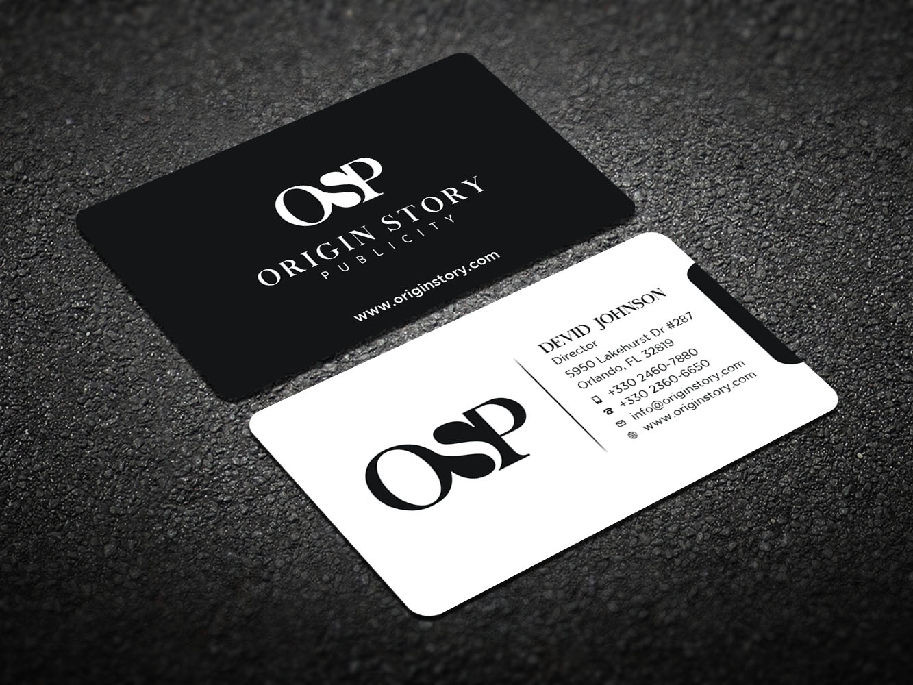 Business Card Design by Verified artistry (Design garden) for Origin Story Publicity, LLC | Design #12596968
