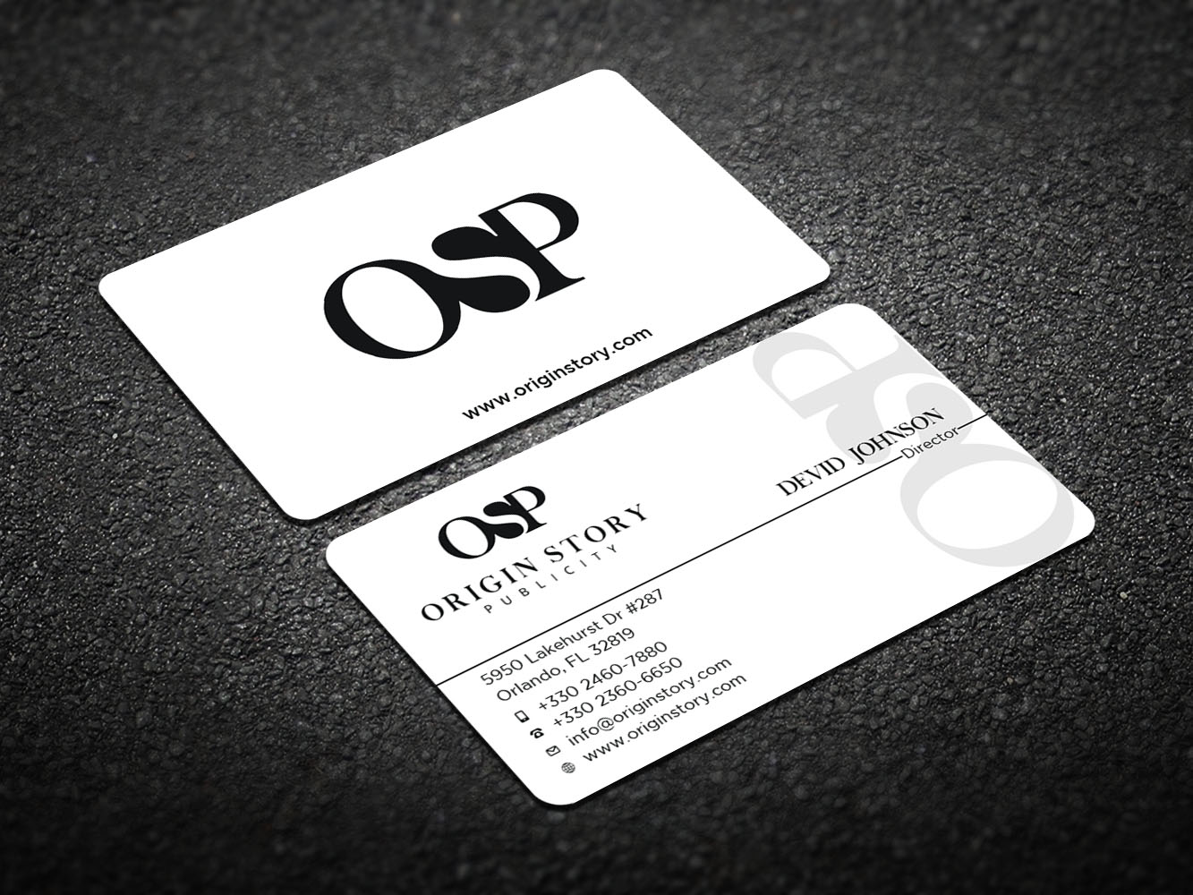 Business Card Design by Verified artistry (Design garden) for Origin Story Publicity, LLC | Design #12596978