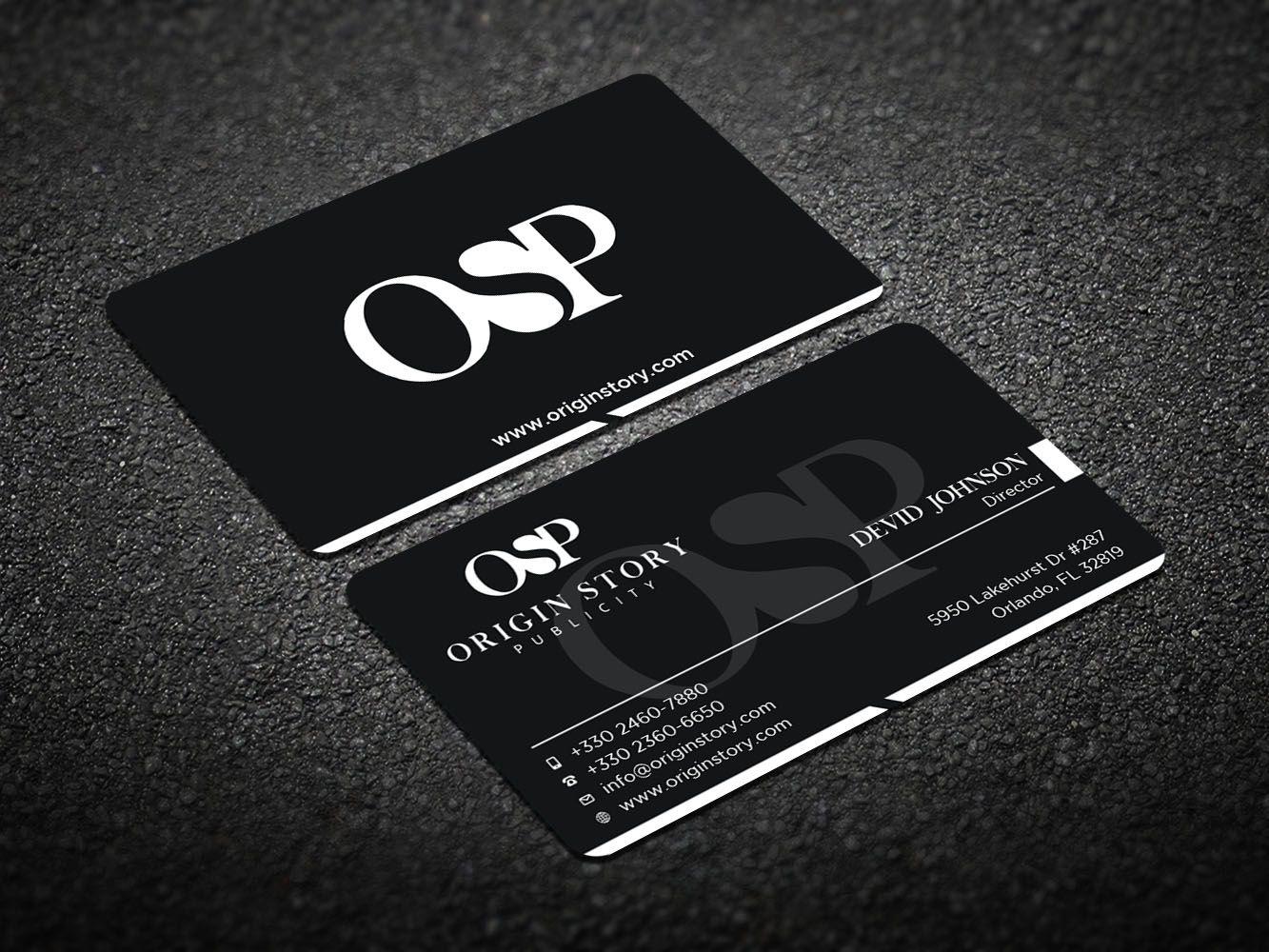Business Card Design by Verified artistry (Design garden) for Origin Story Publicity, LLC | Design #12596979
