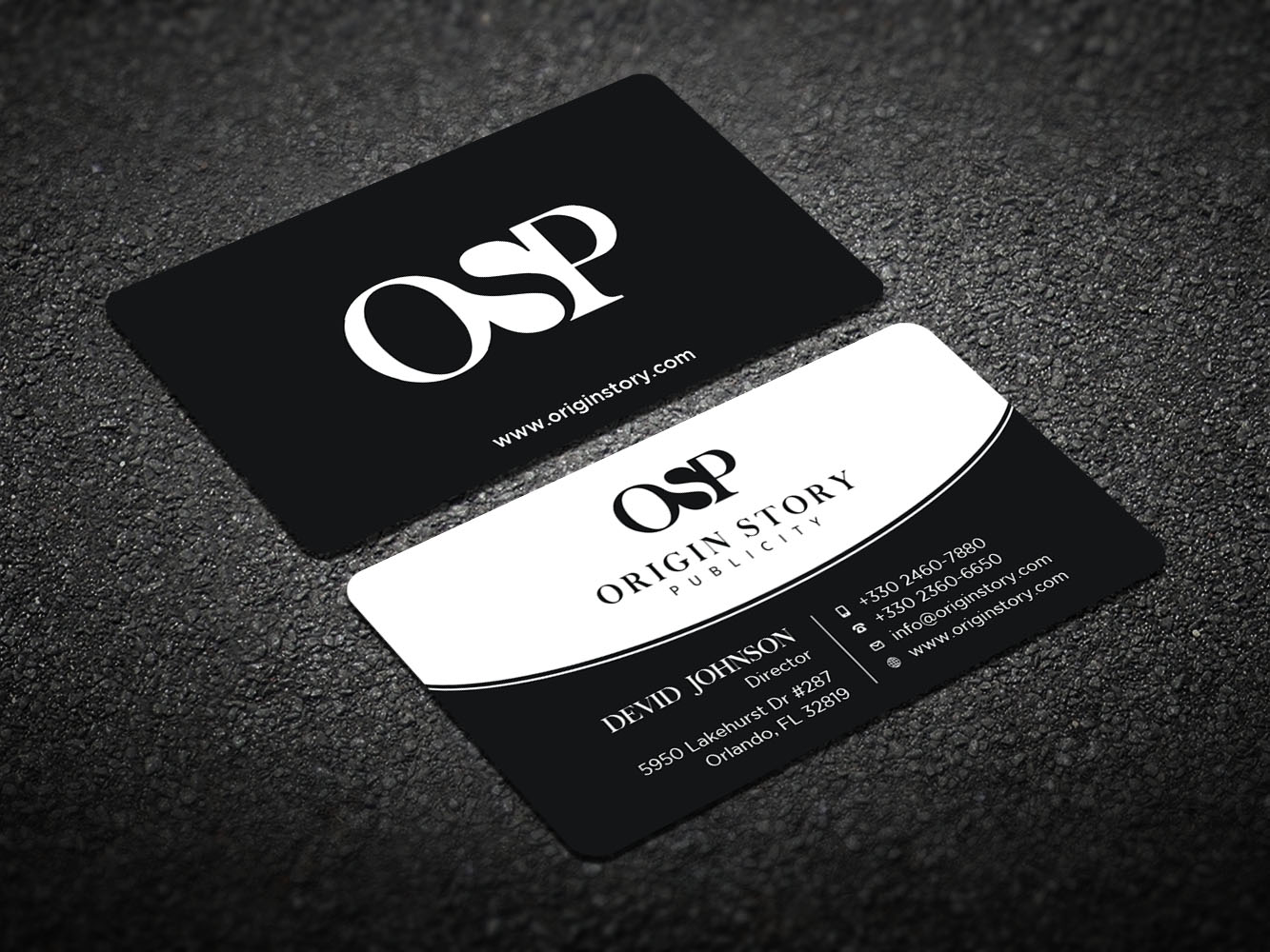 Business Card Design by Verified artistry (Design garden) for Origin Story Publicity, LLC | Design #12596983