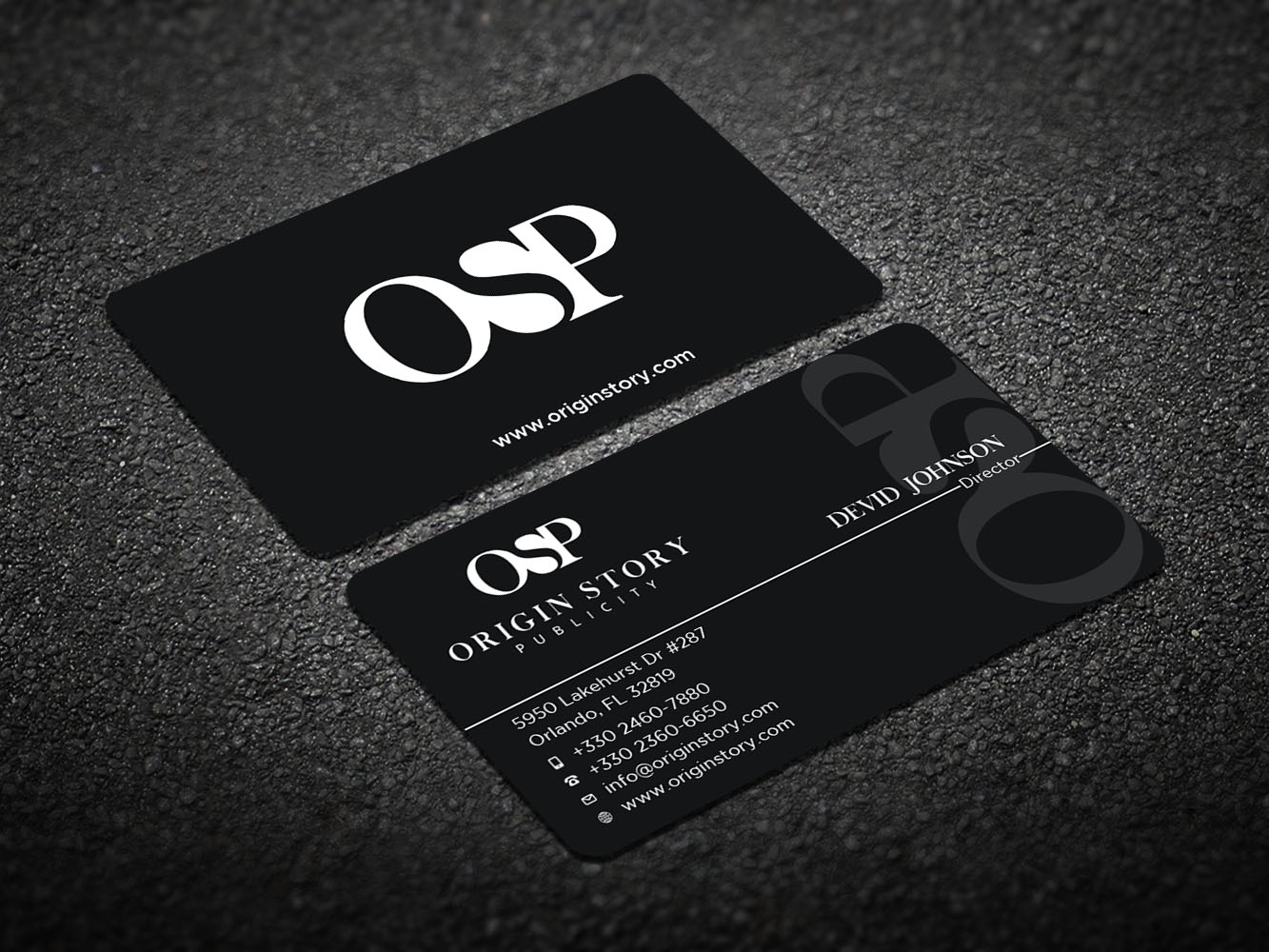 Business Card Design by Verified artistry (Design garden) for Origin Story Publicity, LLC | Design #12596984
