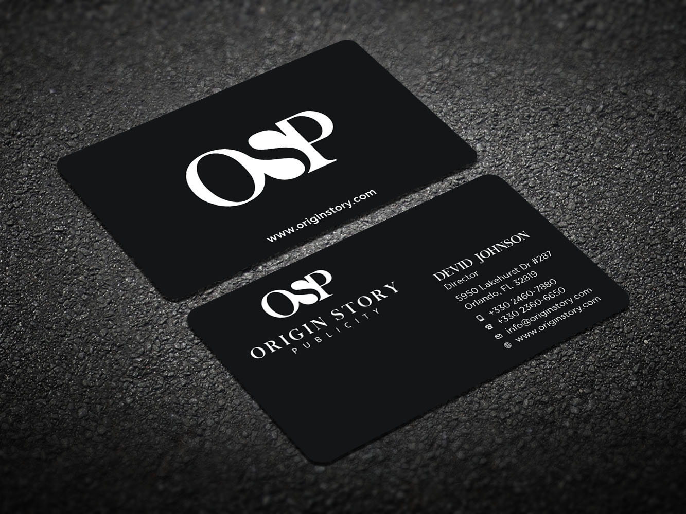 Business Card Design by Verified artistry (Design garden) for Origin Story Publicity, LLC | Design #12596997