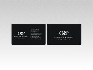 Diseño de Tarjeta de Presentación por Creations Box 2015 para Origin Story Publicity, LLC | Diseño: #12593895