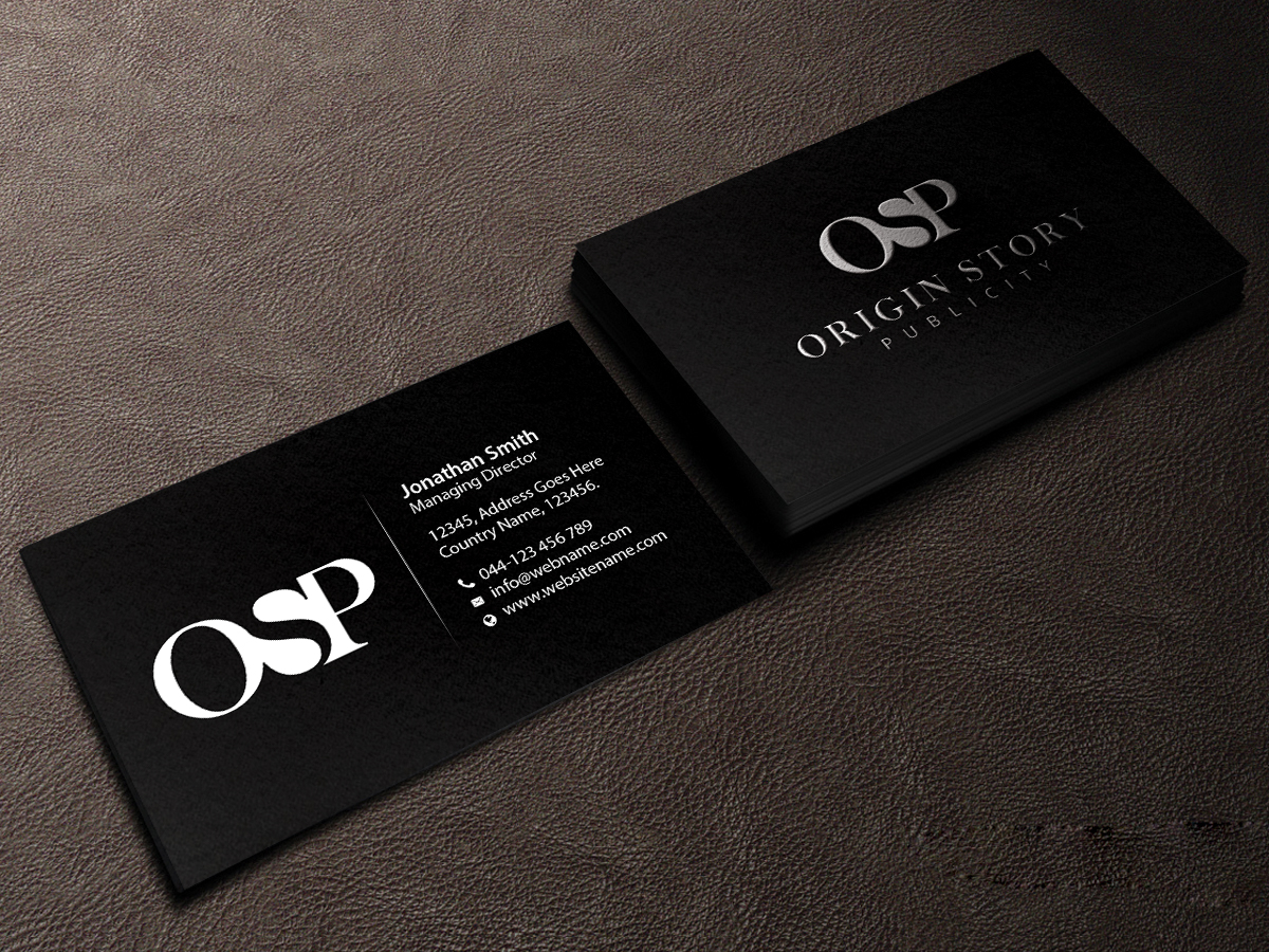 Diseño de Tarjeta de Presentación por Creations Box 2015 para Origin Story Publicity, LLC | Diseño #12593896