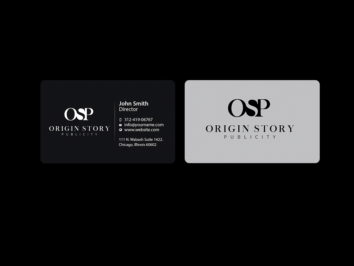 Diseño de Tarjeta de Presentación por Creations Box 2015 para Origin Story Publicity, LLC | Diseño #12593906