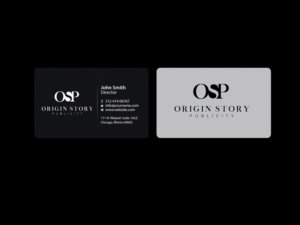 Diseño de Tarjeta de Presentación por Creations Box 2015 para Origin Story Publicity, LLC | Diseño: #12593906