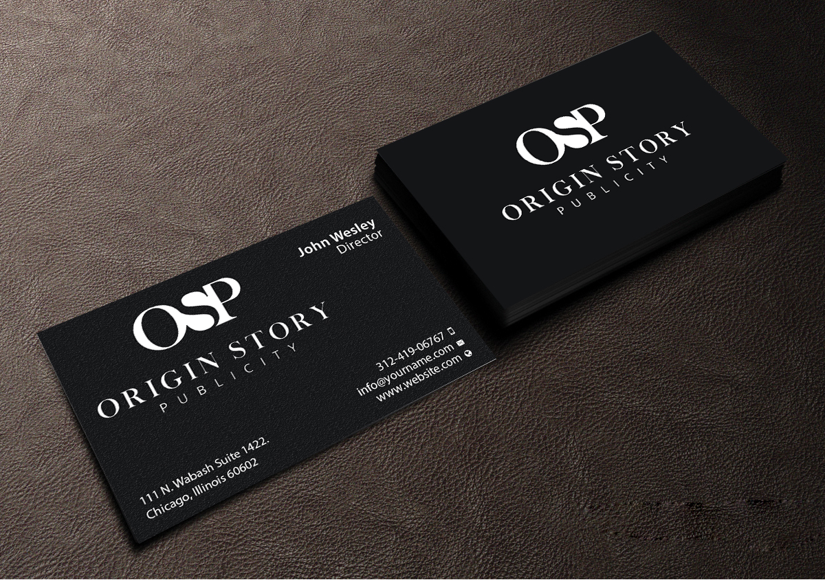 Diseño de Tarjeta de Presentación por Creations Box 2015 para Origin Story Publicity, LLC | Diseño #12593908