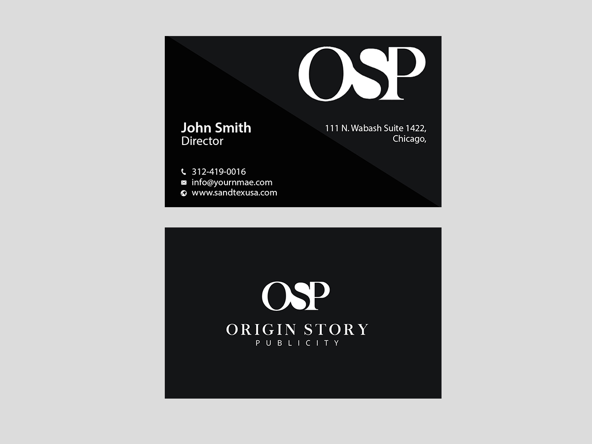 Diseño de Tarjeta de Presentación por Creations Box 2015 para Origin Story Publicity, LLC | Diseño #12593910