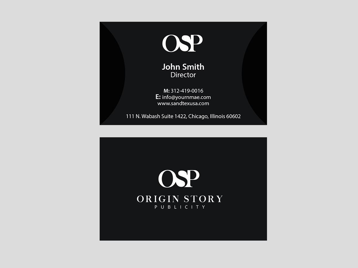 Diseño de Tarjeta de Presentación por Creations Box 2015 para Origin Story Publicity, LLC | Diseño #12593911