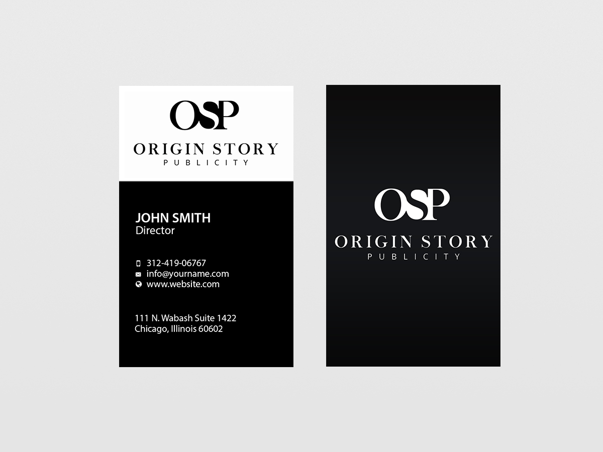 Business Card Design by Creations Box 2015 for Origin Story Publicity, LLC | Design #12593912
