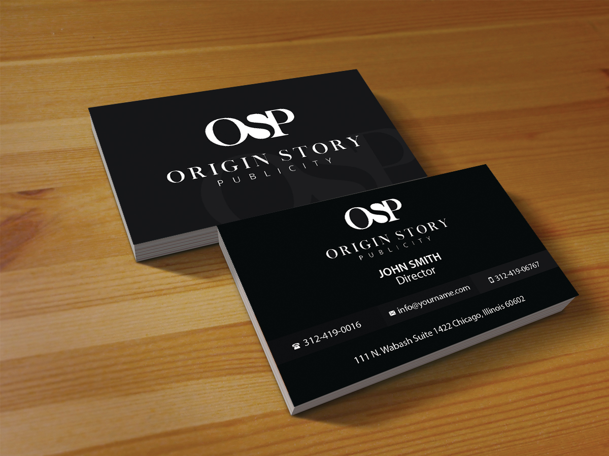Diseño de Tarjeta de Presentación por Creations Box 2015 para Origin Story Publicity, LLC | Diseño #12593913