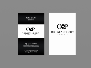 Business Card Design by Creations Box 2015 for Origin Story Publicity, LLC | Design: #12593914