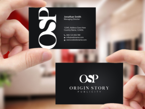 Business Card Design by Creations Box 2015 for Origin Story Publicity, LLC | Design: #12593919