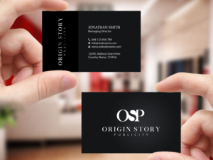 Business Card Design by Creations Box 2015 for Origin Story Publicity, LLC | Design: #12593920