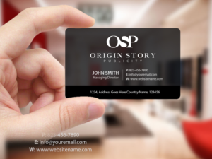 Business Card Design by Creations Box 2015 for Origin Story Publicity, LLC | Design: #12593929