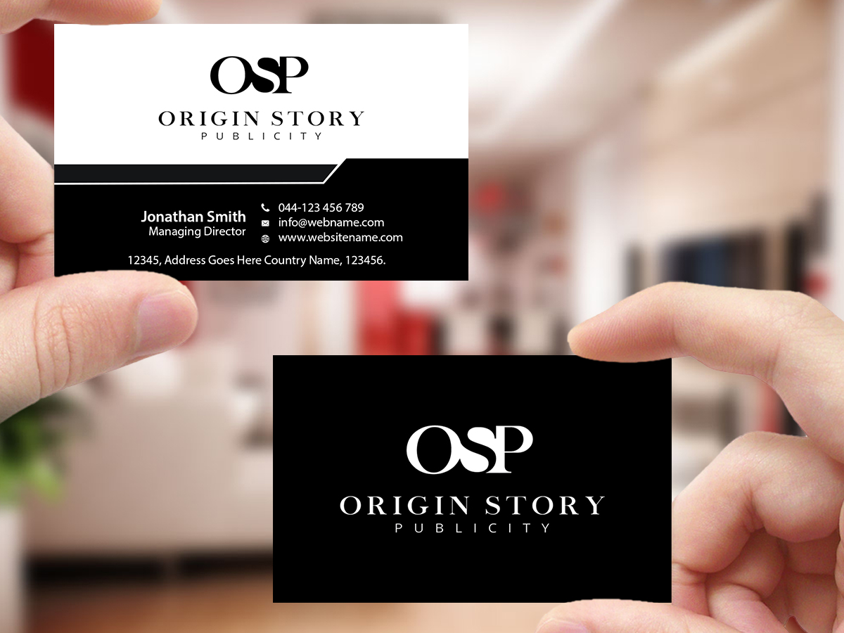 Diseño de Tarjeta de Presentación por Creations Box 2015 para Origin Story Publicity, LLC | Diseño #12593934