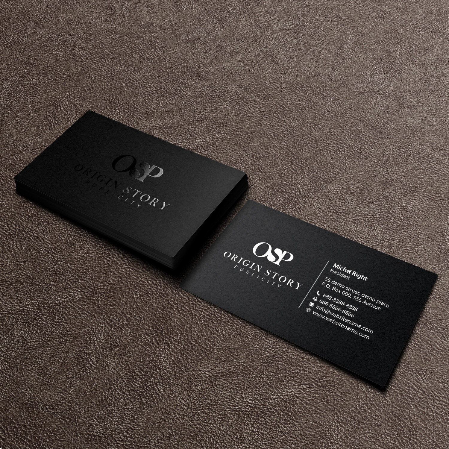 Business Card Design by Right_D for Origin Story Publicity, LLC | Design #12626301