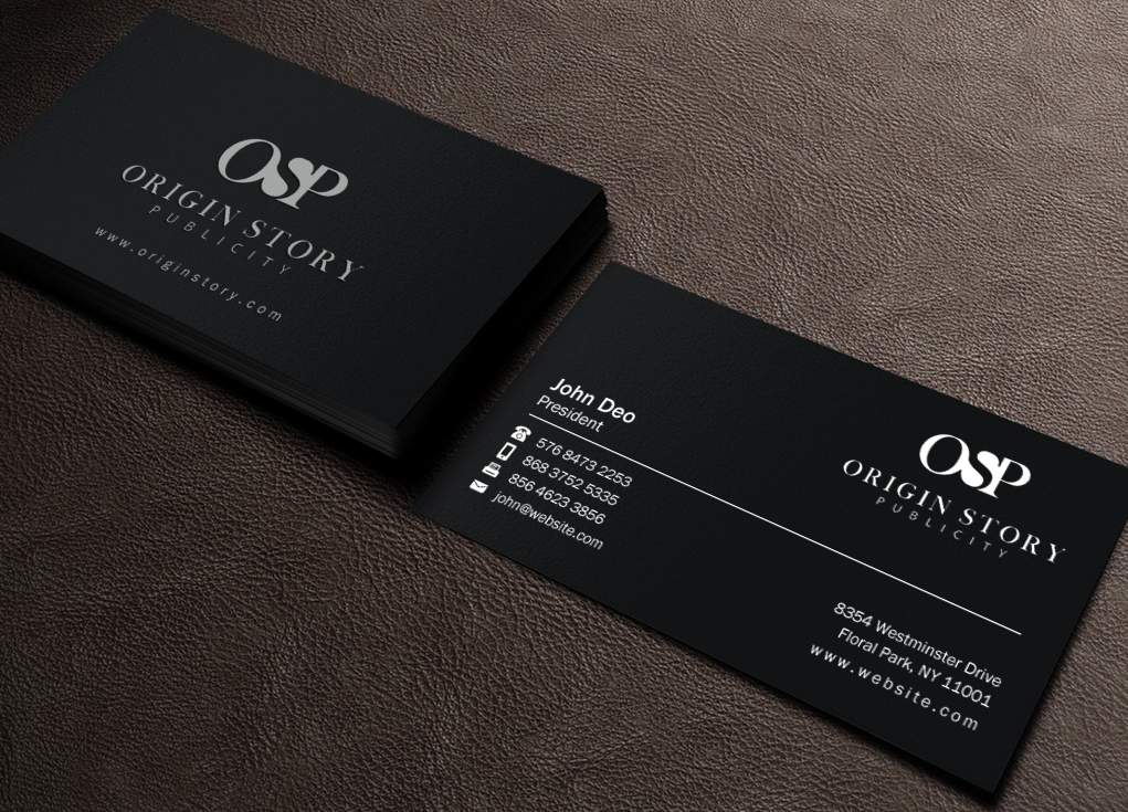Business Card Design by Brand aid for Origin Story Publicity, LLC | Design #12600318