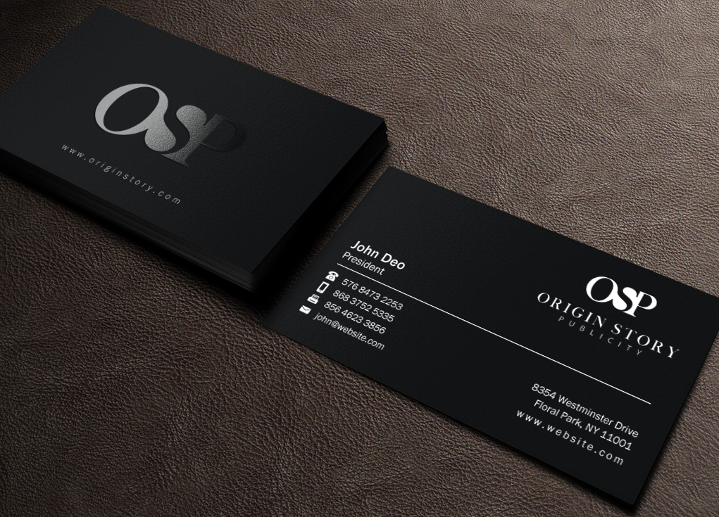 Business Card Design by Brand aid for Origin Story Publicity, LLC | Design #12600323
