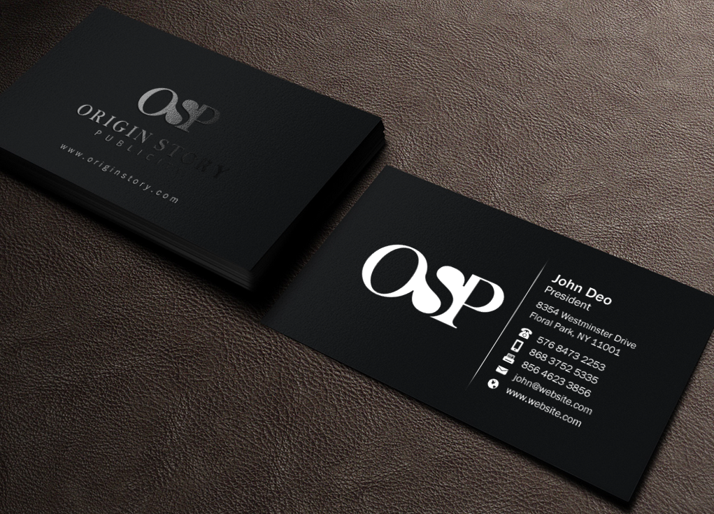 Business Card Design by Brand aid for Origin Story Publicity, LLC | Design #12600324