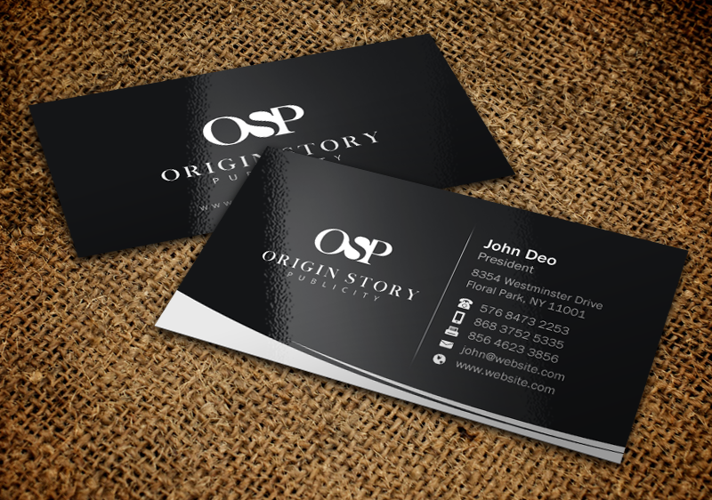 Business Card Design by Brand aid for Origin Story Publicity, LLC | Design #12600328