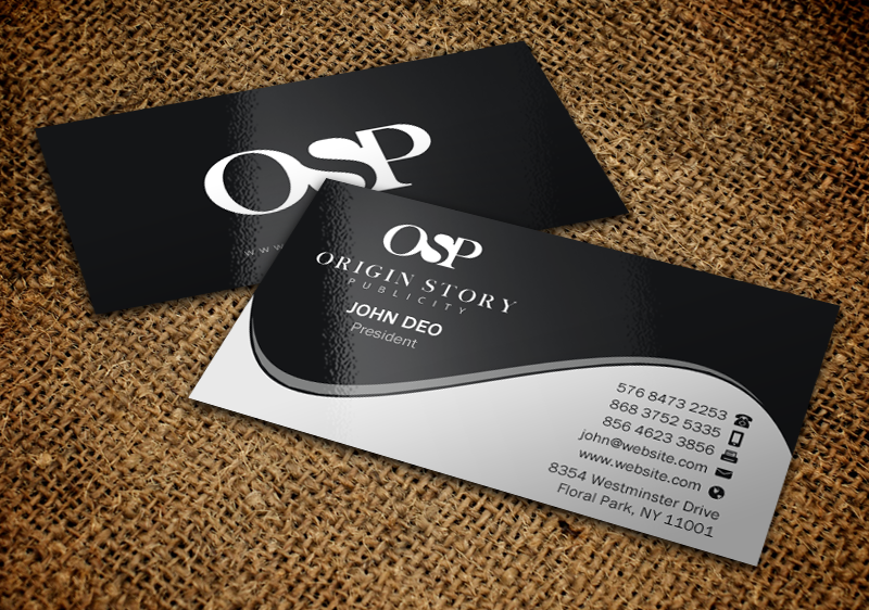 Business Card Design by Brand aid for Origin Story Publicity, LLC | Design #12600330