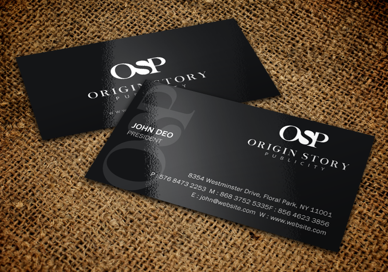Business Card Design by Brand aid for Origin Story Publicity, LLC | Design #12600334