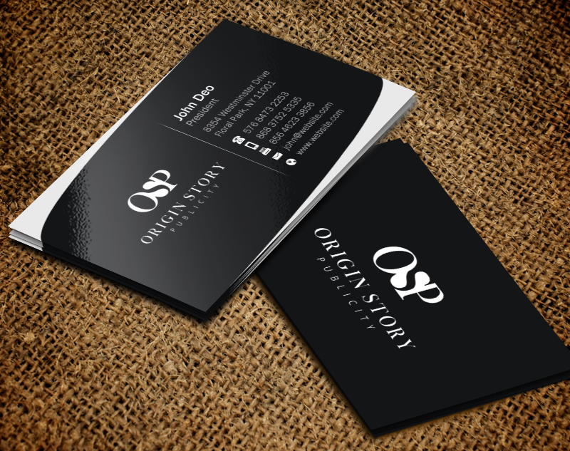 Business Card Design by Brand aid for Origin Story Publicity, LLC | Design #12600351