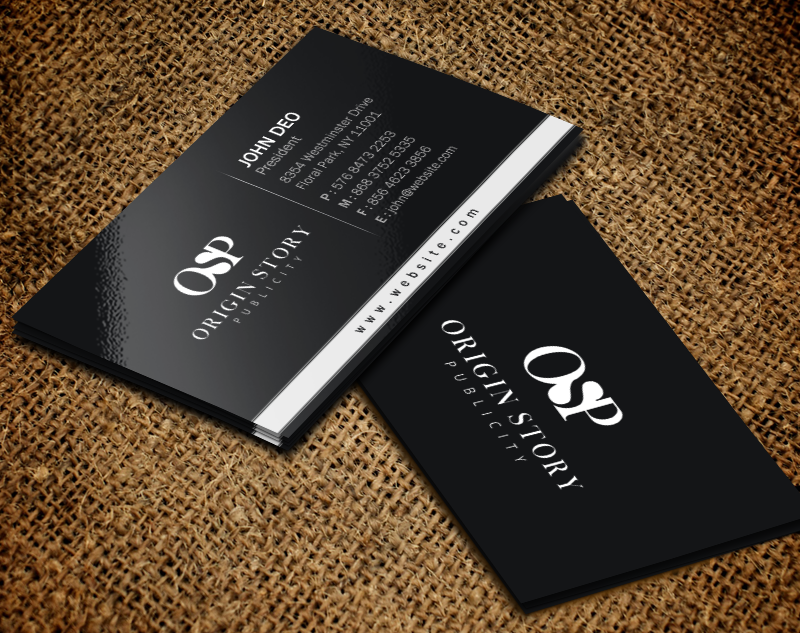Business Card Design by Brand aid for Origin Story Publicity, LLC | Design #12600369