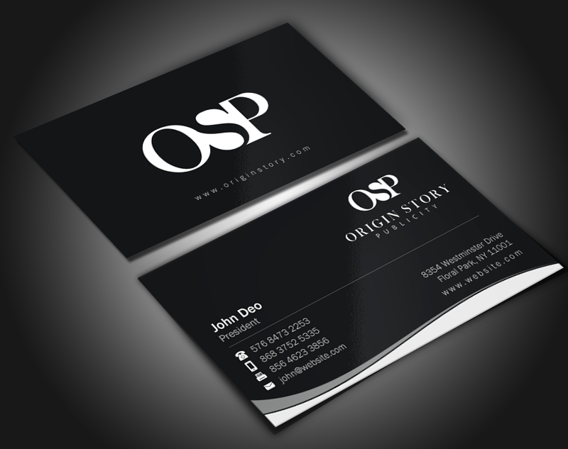 Business Card Design by Brand aid for Origin Story Publicity, LLC | Design #12600371