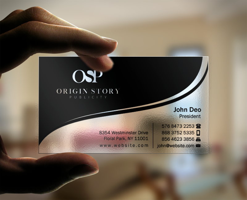 Business Card Design by Brand aid for Origin Story Publicity, LLC | Design #12600375