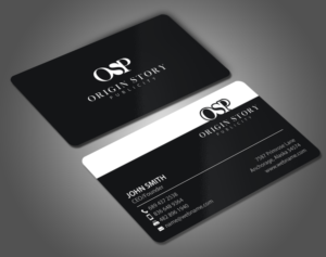 Design de Carte de Visite par chandrayaan.creative pour Origin Story Publicity, LLC | Design #12599888