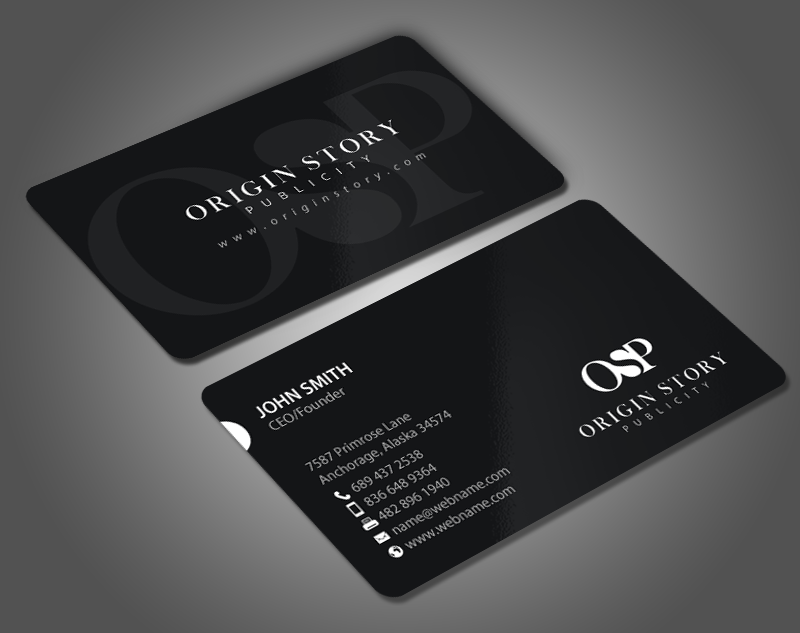 Business Card Design by chandrayaan.creative for Origin Story Publicity, LLC | Design #12599890