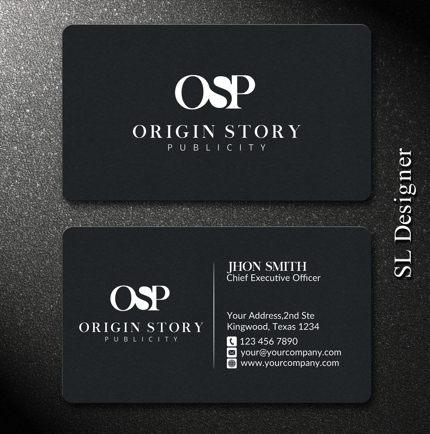 Business Card Design by SL Designer for Origin Story Publicity, LLC | Design #12584273