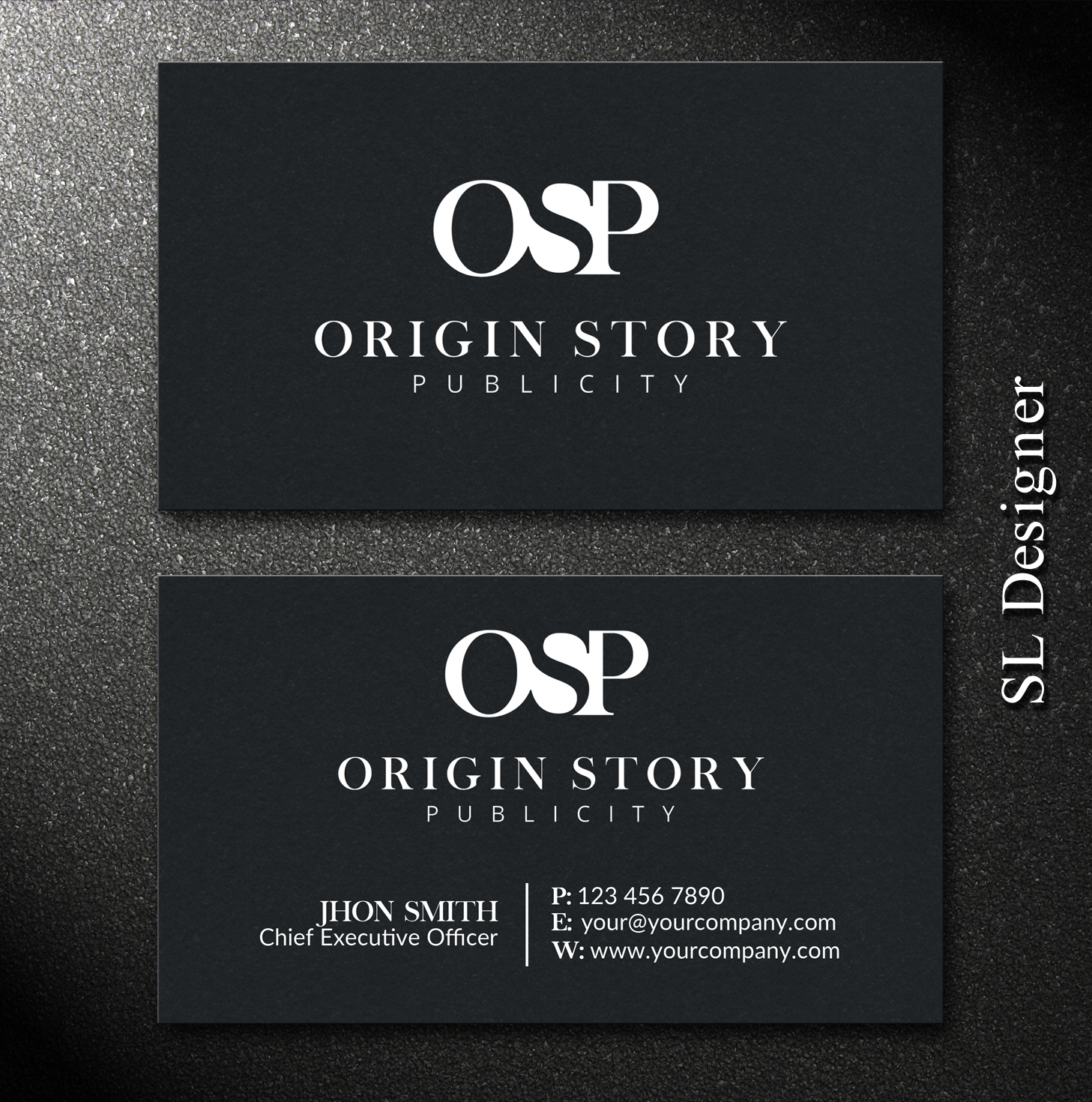 Business Card Design by SL Designer for Origin Story Publicity, LLC | Design #12584274